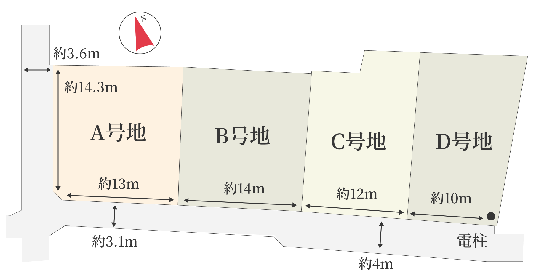 ラバンテ稲生Ⅱ区画図